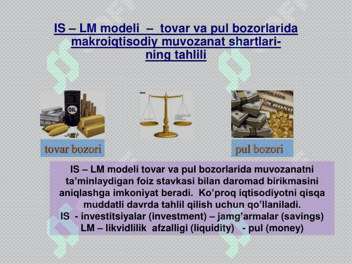IS-LM modelining shakllanishi va tadbiqi 3