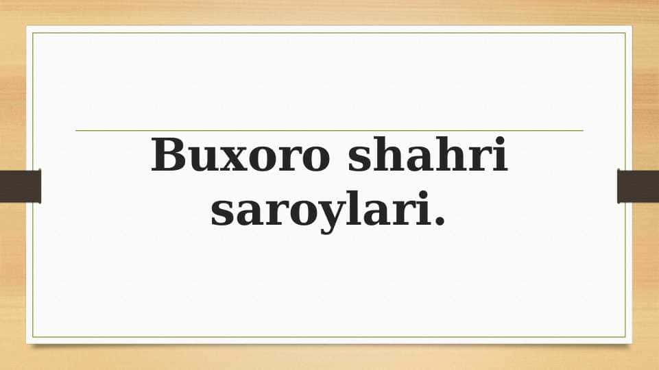Buxoro shahri saroylari, ibodat joylari