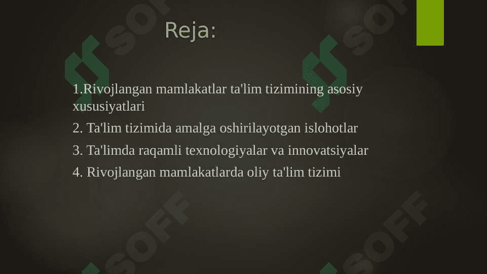 Rivojlangan xorijiy mamlakatlarda ta’lim tizimi 2