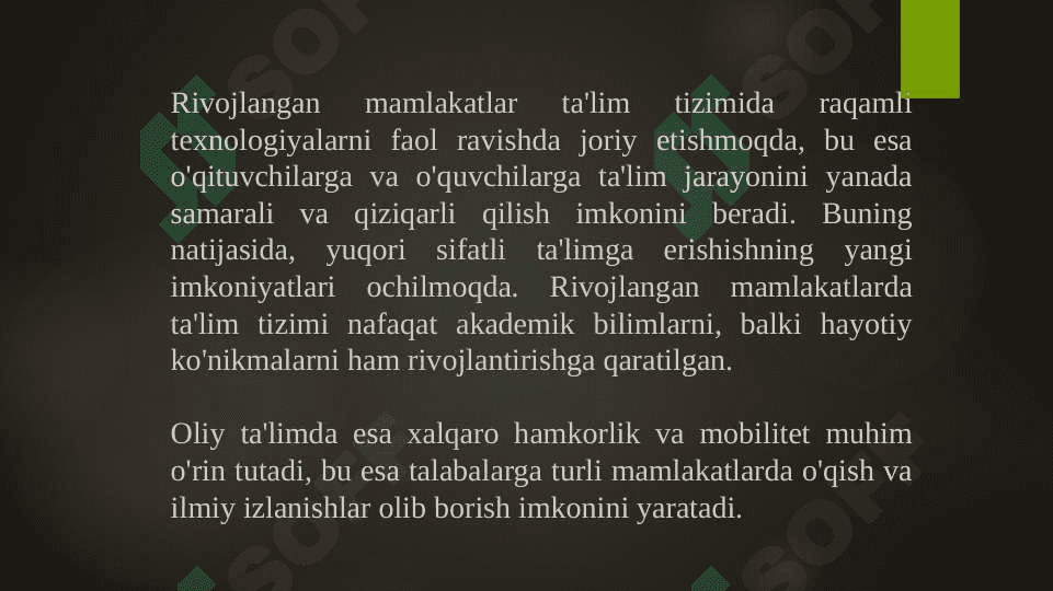 Rivojlangan xorijiy mamlakatlarda ta’lim tizimi 4