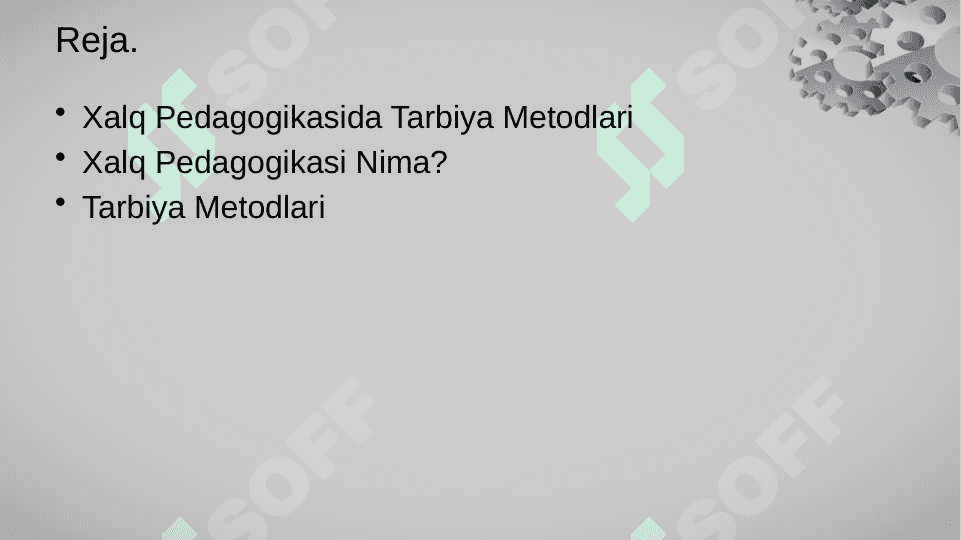 Xalq pedagogikasida tarbiya metodlari 2
