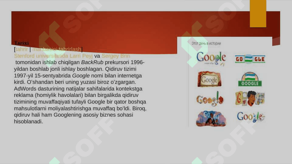 Prezi,Ms Power Point,Apple,Keynote,Google,Slides,Libre Office ,Impres redaktorlarining tahlili. 7