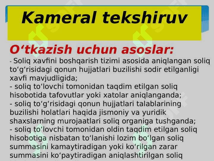 Soliq to`lovi shakllari 2