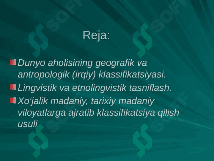 Dunyo xalqlarining irqiy va til klassifikasiyasi 2