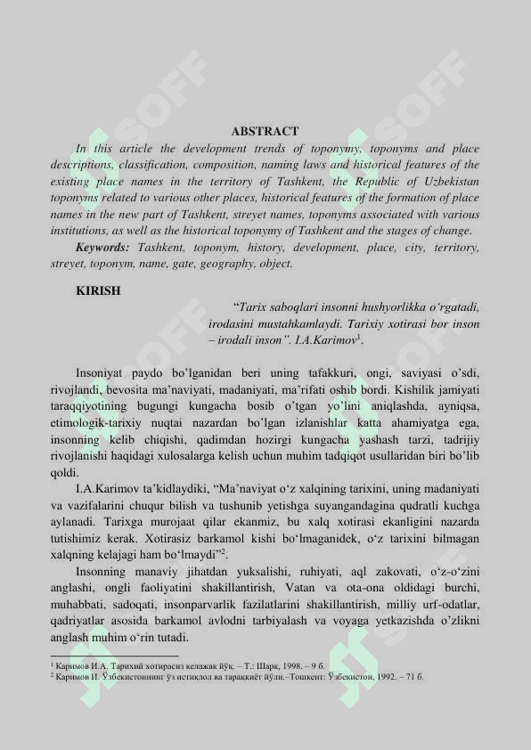 Toponimika va uning turlari bo’yicha glossariy tuzish 2