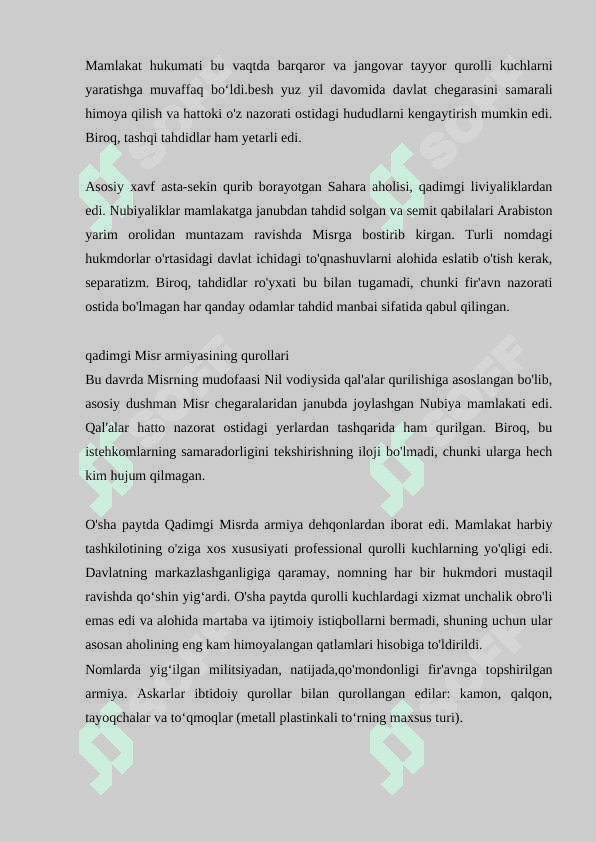 Eng qadimgi davlatlar armiyasida qurollanish mavzusida ijodiy ish 4
