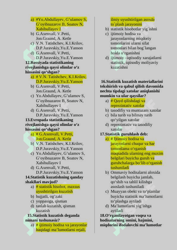 STATISTIKA VA EKONOMETRIKA TEST 2