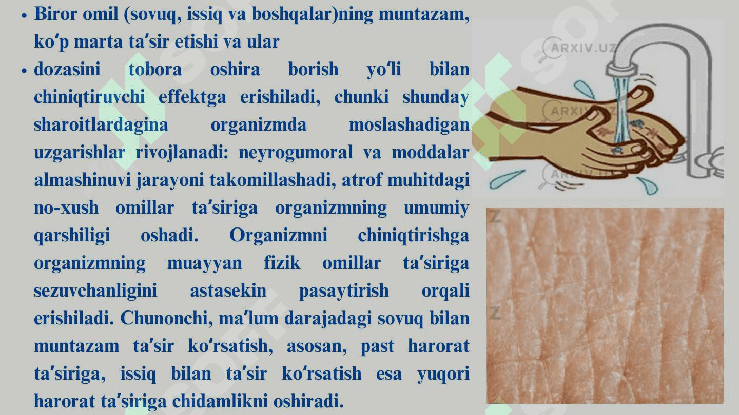 ORGANIZMNI CHINIQTIRISH USULLARI 4