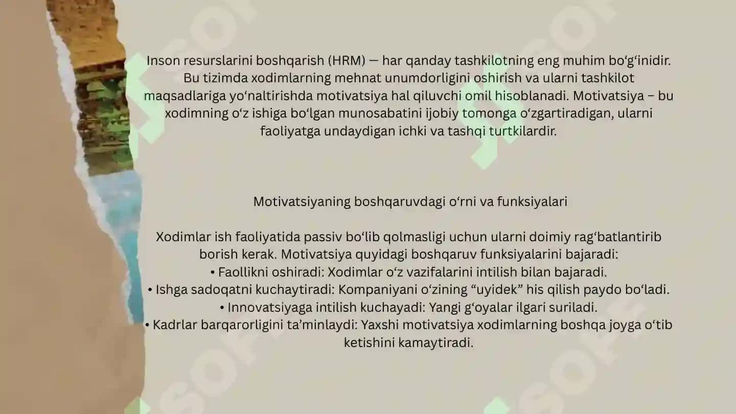 HR TIZIMIDA MOTIVATSIYA 4