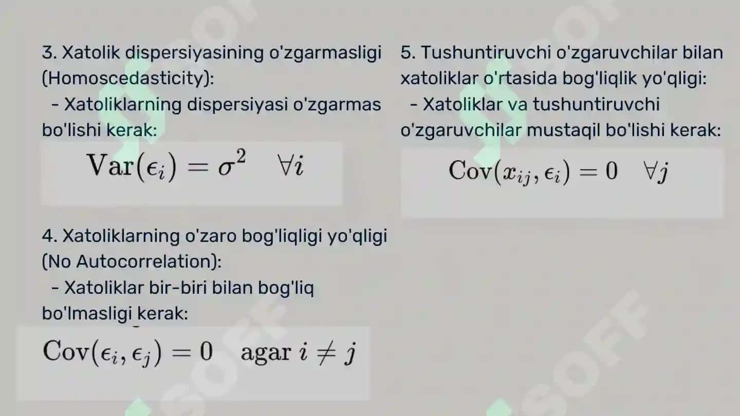 GAUSS-MARKOV SHARTLARI 4