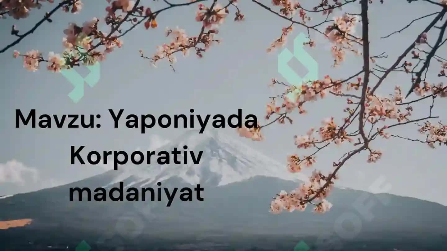 Yaponiyada Korporativ Madaniyat 2