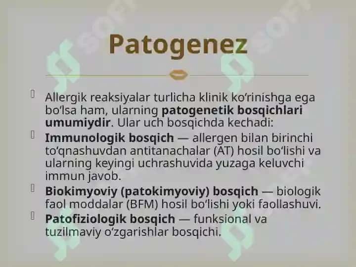 Allergik kasalliklari (anafilaktik shok, Kvinki Shishi, Allergik xeylit, allergic glossit) 5