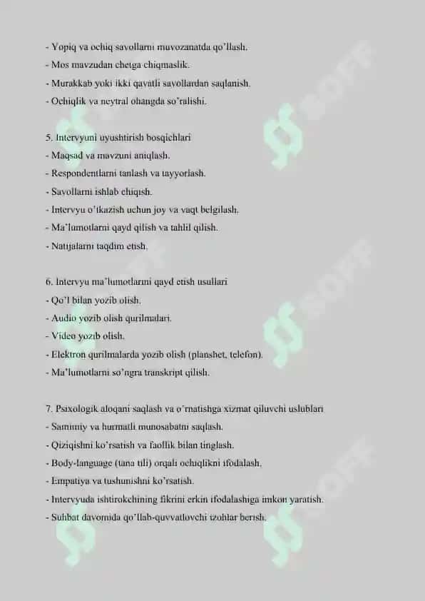 Intervyu metodi 2