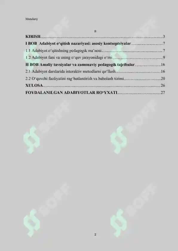 Adabiyot oʻqitishga doir yondoshuvlar va nazariy qarashlar 2