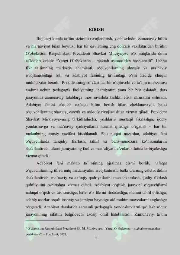 Adabiyot oʻqitishga doir yondoshuvlar va nazariy qarashlar 3
