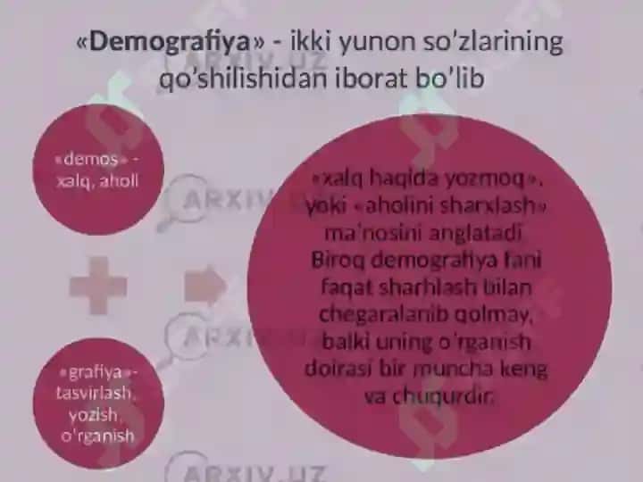 Aholi orasida demografik jarayonlar va demografik ko’rsatkichlarni hisoblash 2