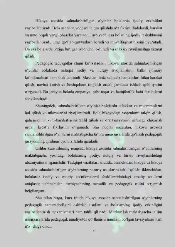 MAKTABGACHA TA’LIM JARAYONIDA TARBIYALANUVCHILAR ISHTIROKIDA QO‘G‘IRCHOQ TEATRI 4