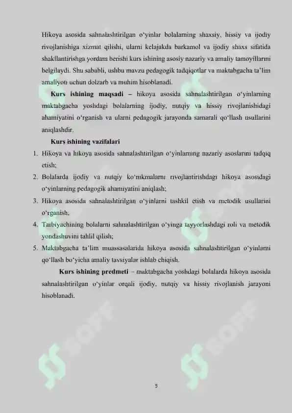 MAKTABGACHA TA’LIM JARAYONIDA TARBIYALANUVCHILAR ISHTIROKIDA QO‘G‘IRCHOQ TEATRI 5