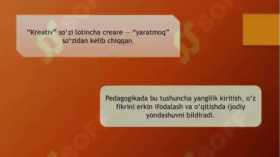 Kreativ pedagogika fanini o‘qitish metodlari 3