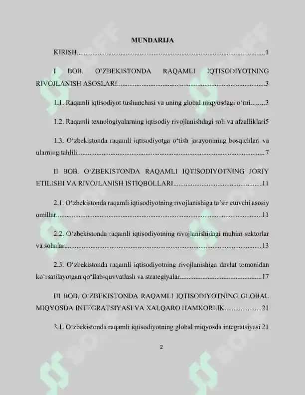O‘ZBEKISTONDA RAQAMLI IQTISODIYOTNI 2