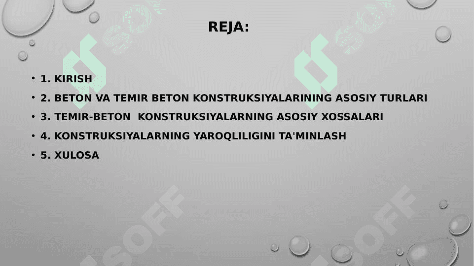 Beton va temir beton konstruksiyalarini tayyorlash usullari 2