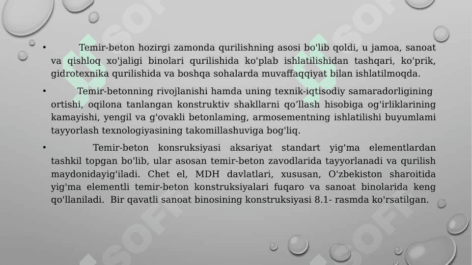 Beton va temir beton konstruksiyalarini tayyorlash usullari 5