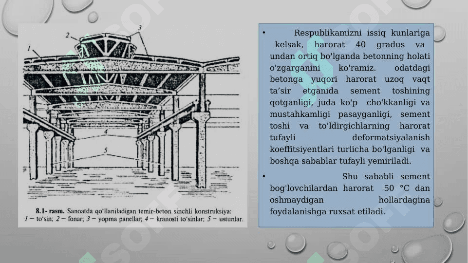 Beton va temir beton konstruksiyalarini tayyorlash usullari 7