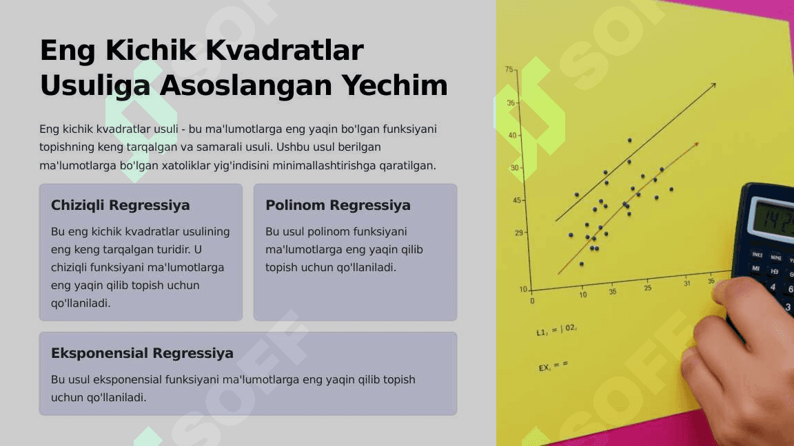 Koshi Masalalarini Taqriban Yechish Eng Kichik Kvadratlar Usuli 3