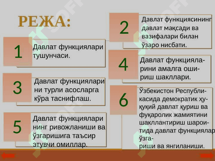 ДАВЛАТ ФУНКЦИЯЛАРИ 2