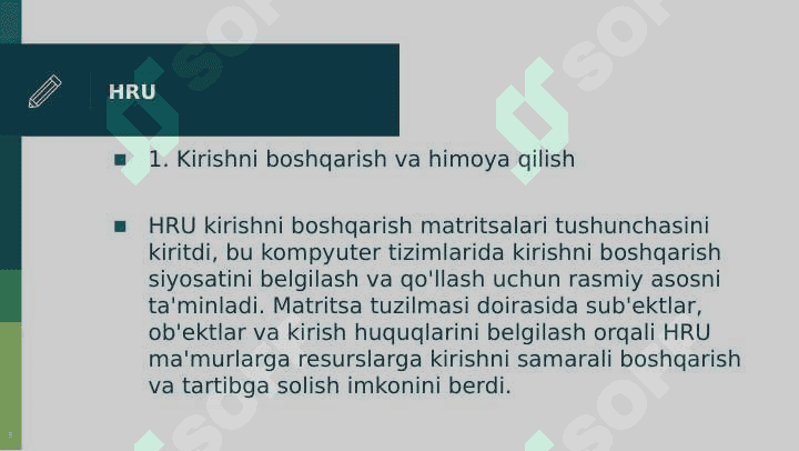 Xavfsizlik modellari 8