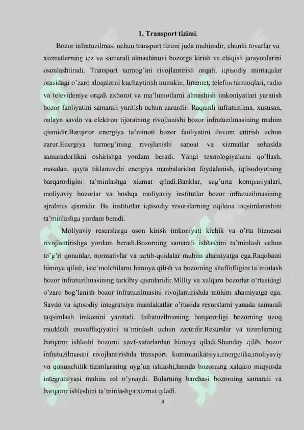 Bozor infra tuzilmasining mintaqaviy rivojlanish ta’siri 4