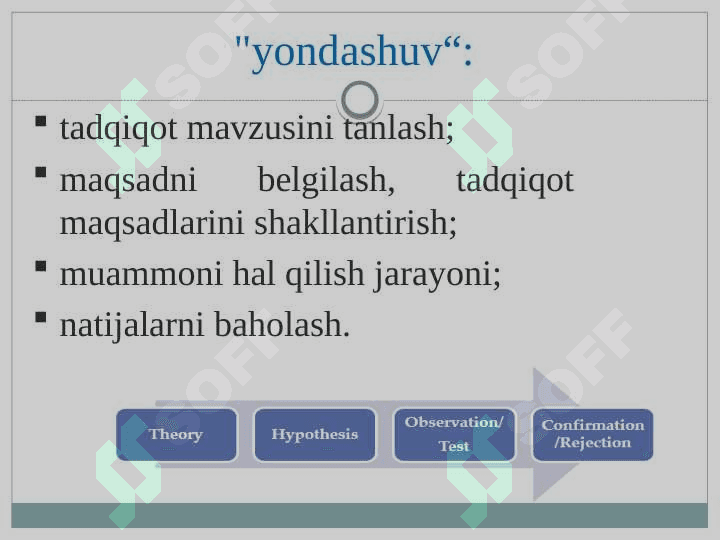 Yondashuvni aniqlash va uning shakllanishi 4