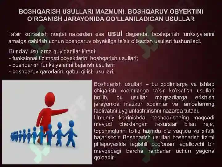 Boshqarish Usullari 4