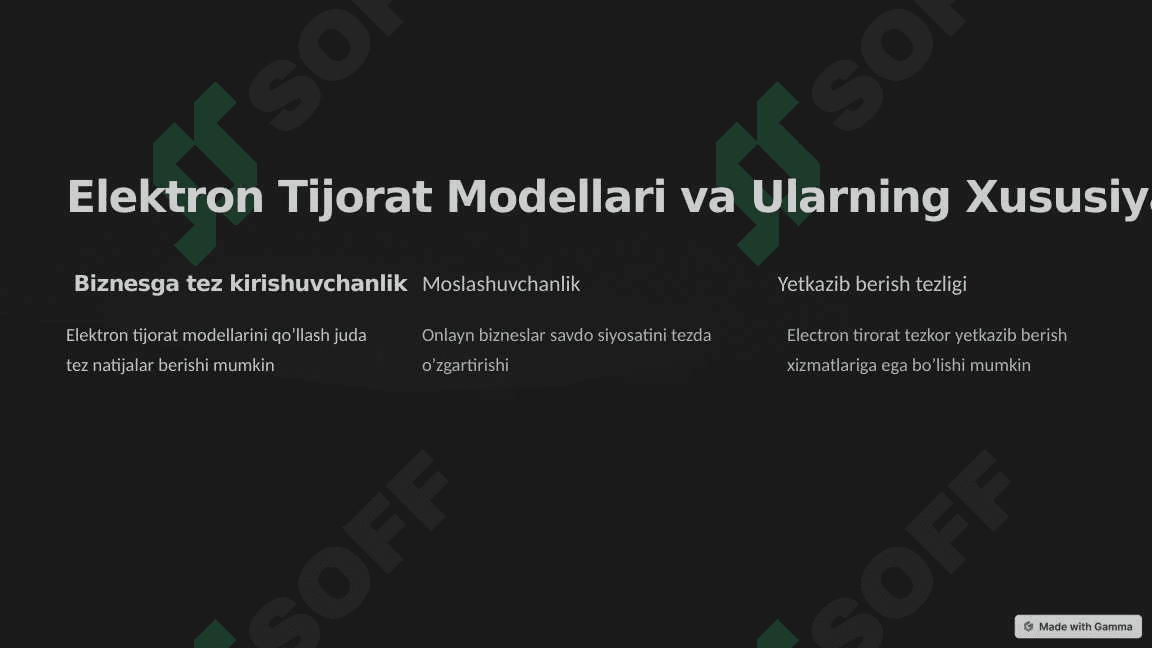 elektron tijorat modellari (taqdimot) 4