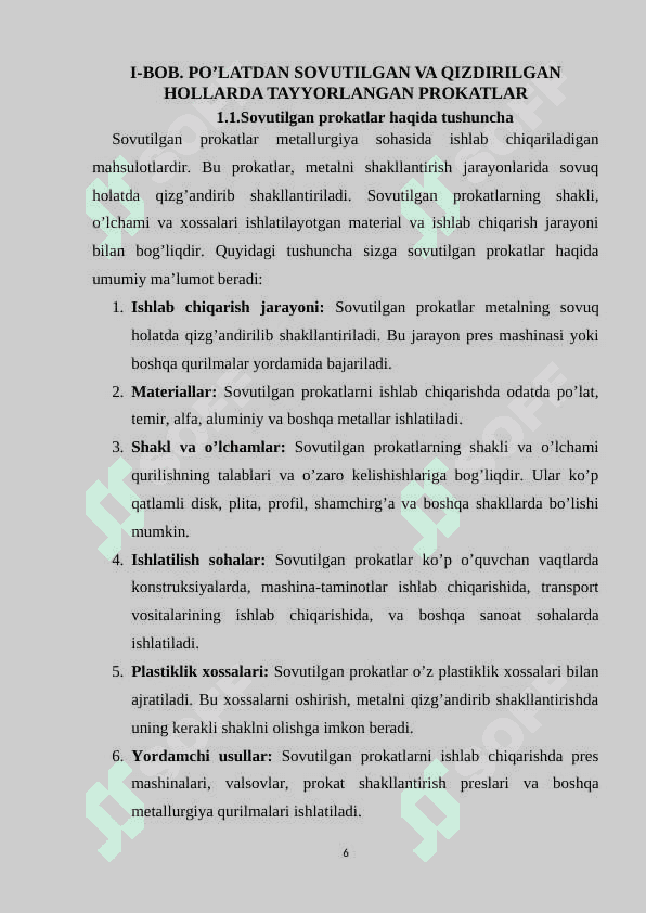 POLATDAN SOVUTILGAN VA QIZDIRILGAN  HOLLARDA TAYYORLANGAN PROKATLAR VA  RANGLI METALL PROKATLARI 5