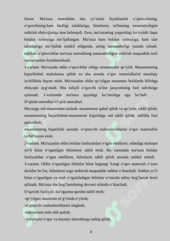 Til ta'limida kirgazmalilikning o'rni 8