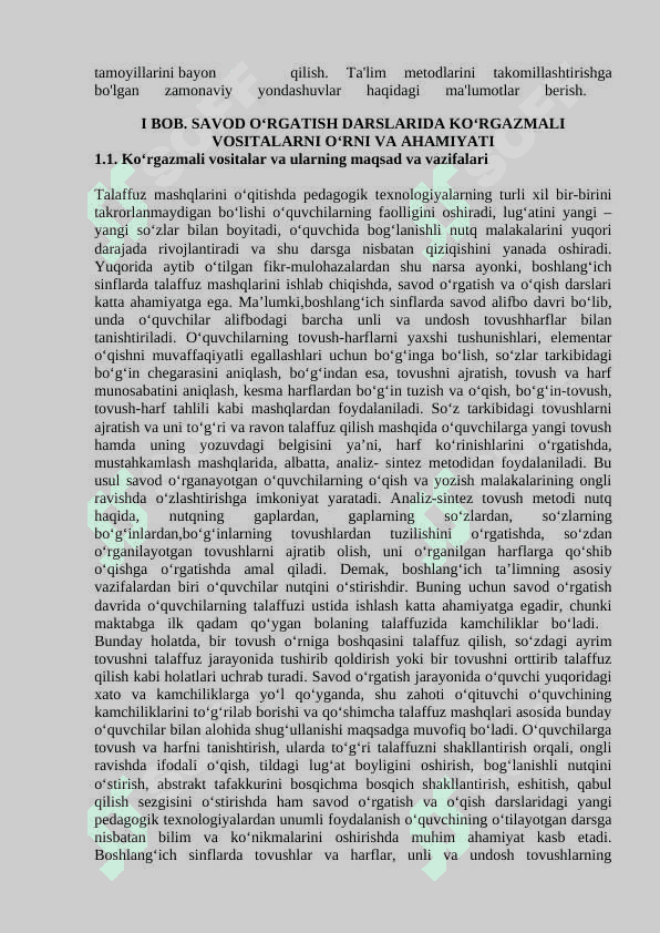 Til ta'limida kirgazmalilikning o'rni 3