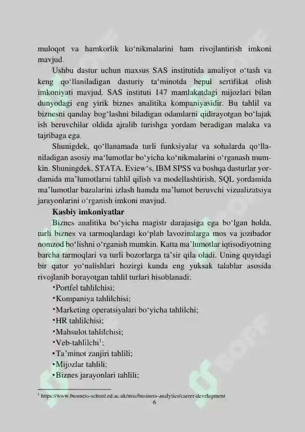 BIZNES ANALITIKA 6