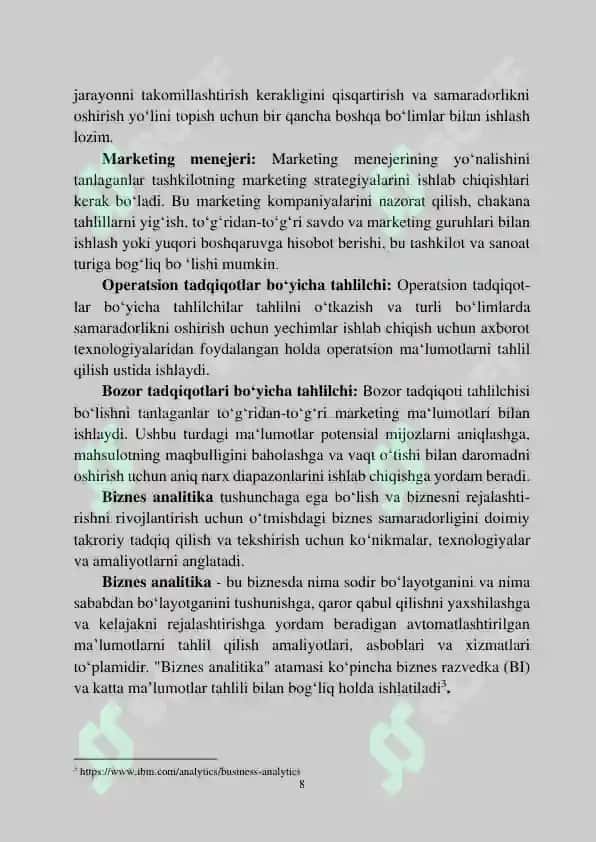 BIZNES ANALITIKA 8