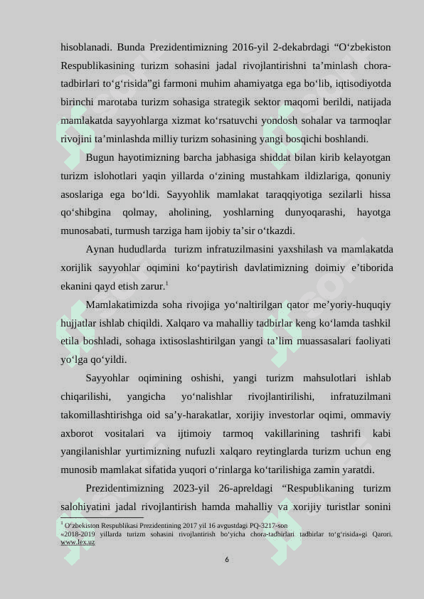 O’zbek oshxonalariga sayyohlarni jalb qilish 6