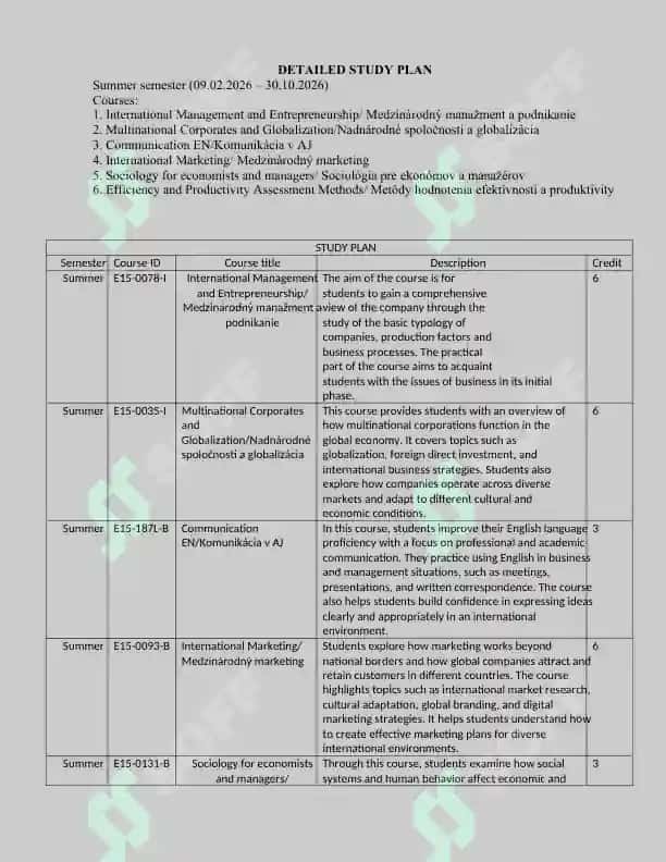 Study Plan 2