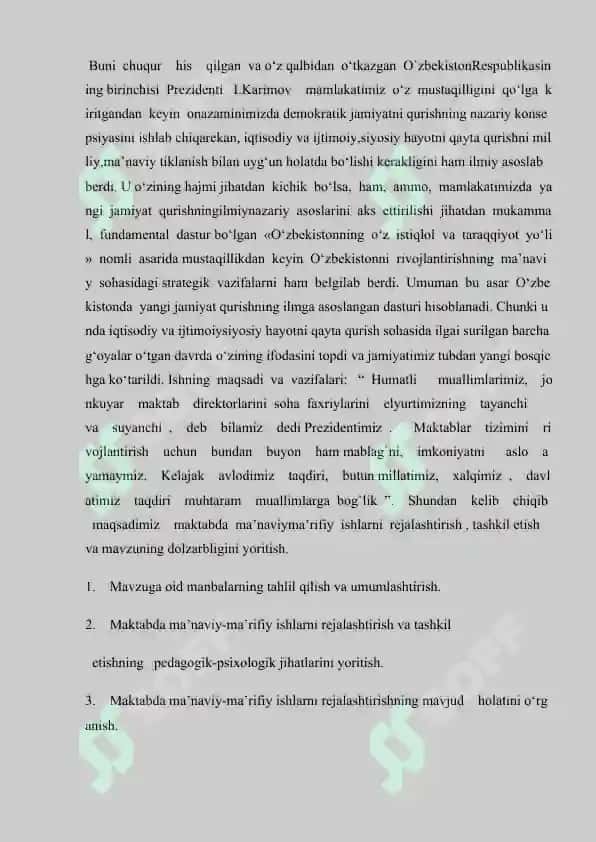 MAKTABDA MA’NAVIYAT VA MA’RIFAT ISHLARINI REJALASHTIRISH 3