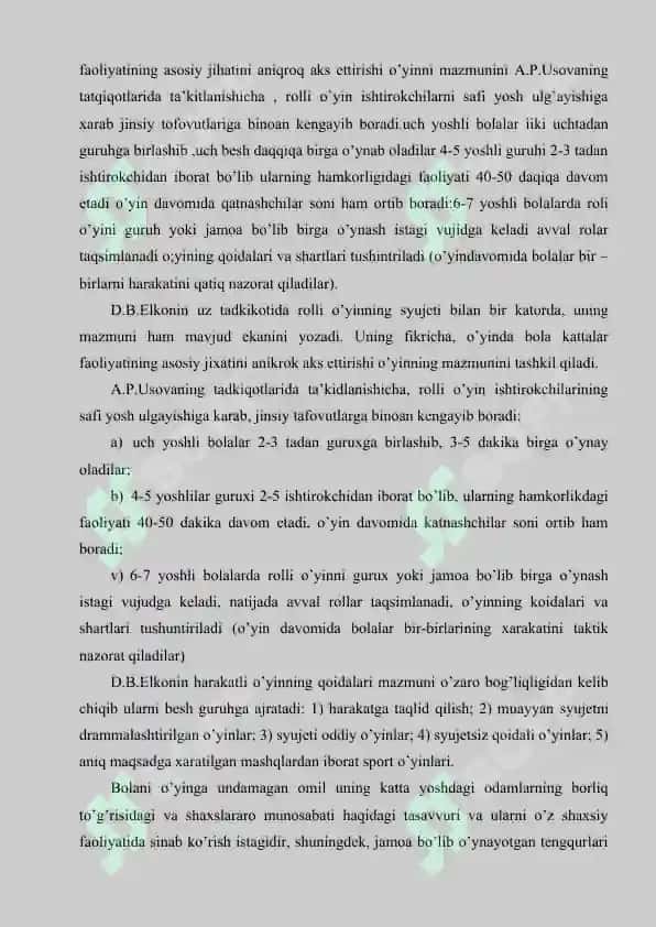 Maktabgacha Yoshdagi Bolalar Rivojlanishida O’yinning Ahamiyati 8