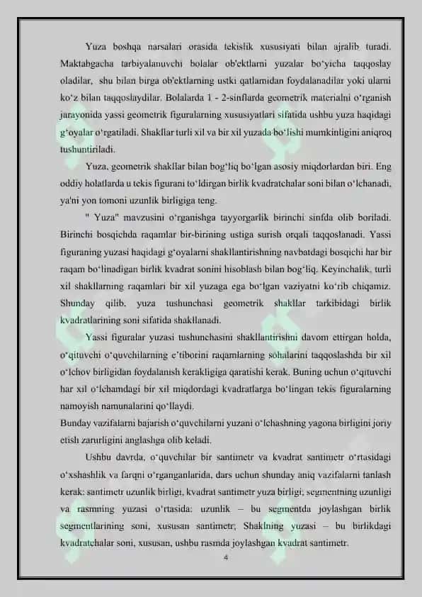 Yuzlarni  hisoblashni O'rgatish Metodikasi 4