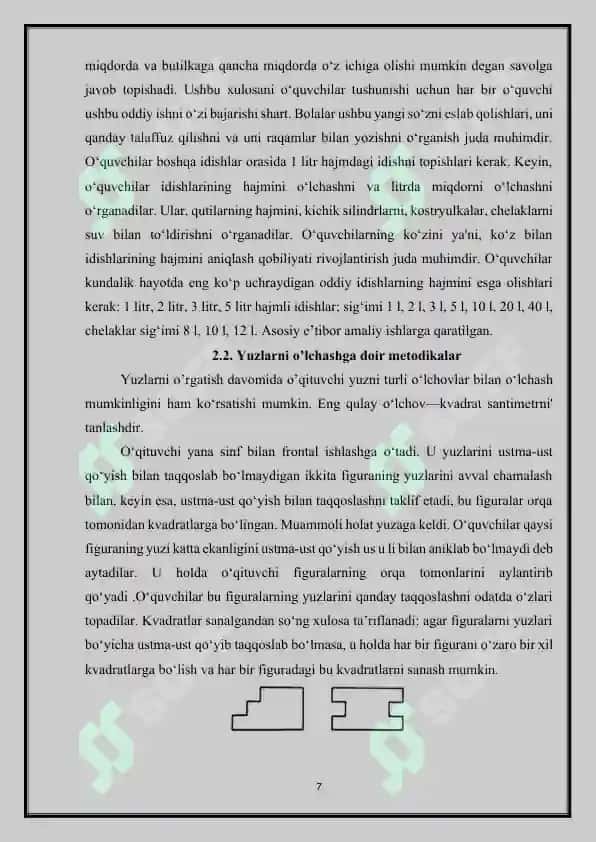 Yuzlarni  hisoblashni O'rgatish Metodikasi 7