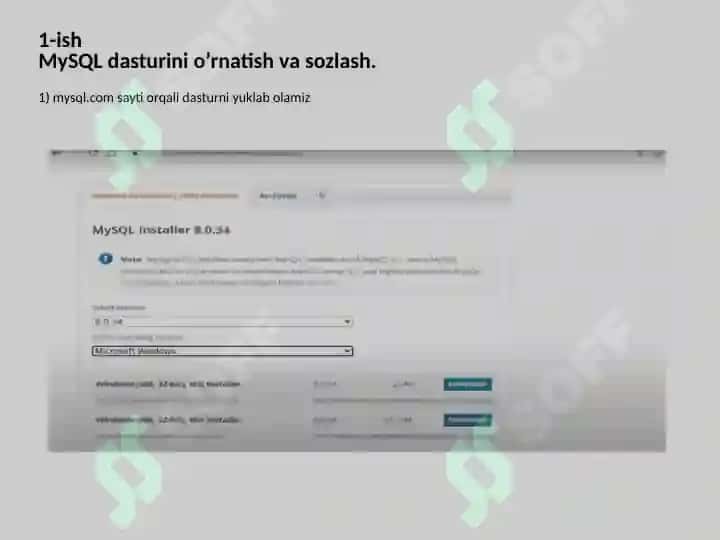 MySQL dasturi 2