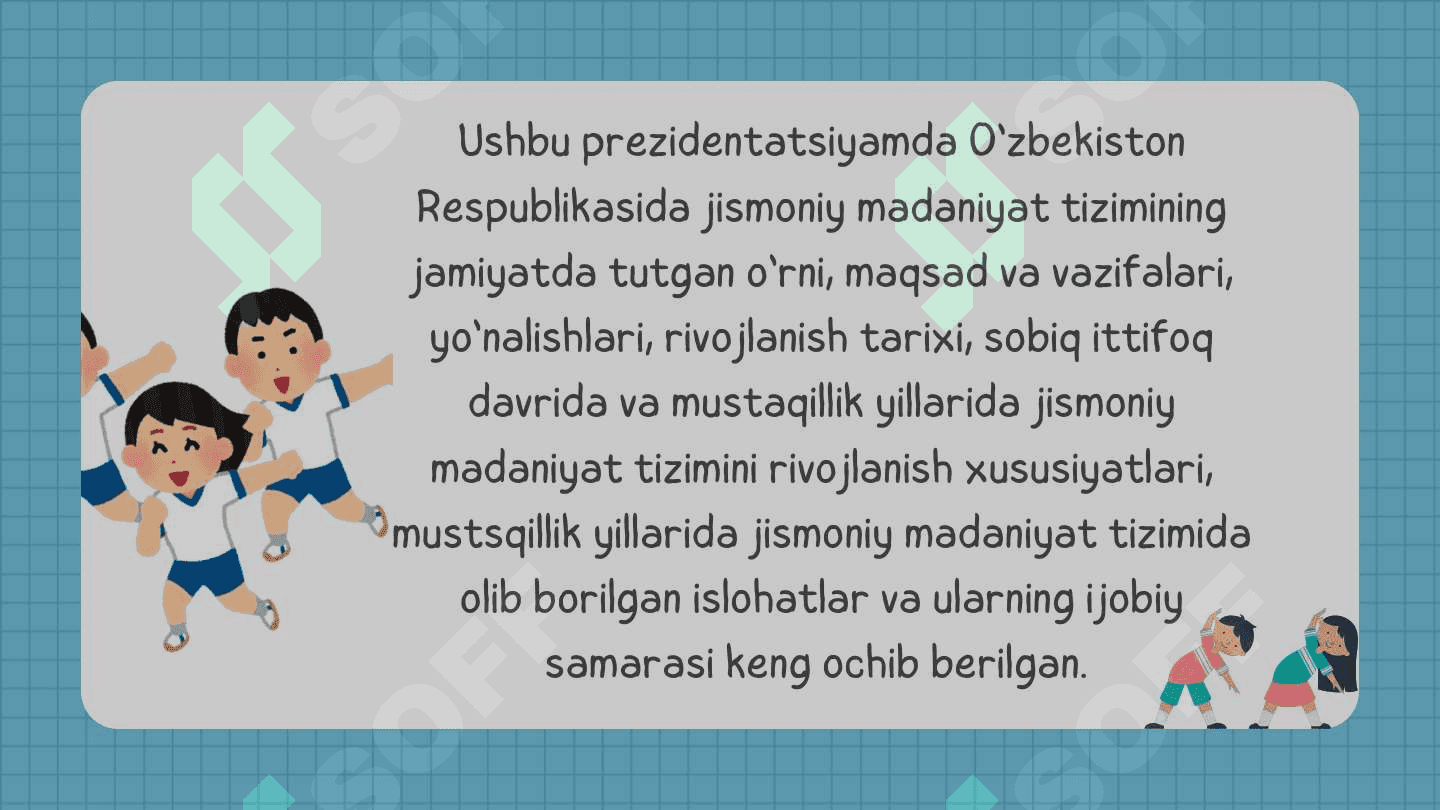 Jismoniy madaniyat nazariyasining rivojlanishi 2