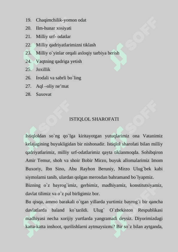 Pedagogik texnologiyalar orqali odobnoma darslarida o`quvchilar ma’naviyatini o`stirish 6