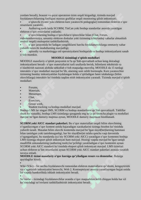 Moodle tizimida seminar yaratish 4