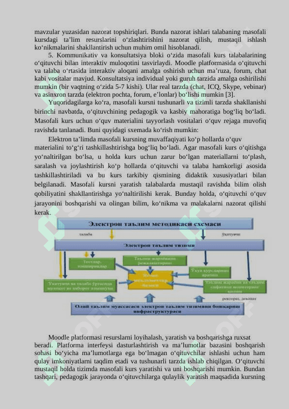 Moodle tizimida o'quv materiallarini joylashtirish 3